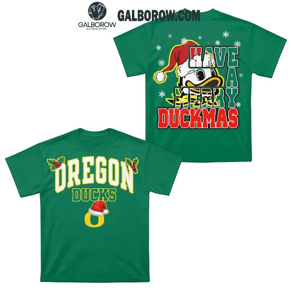 Oregon Ducks Have A Merry Duckmas Hoodie T-Shirt