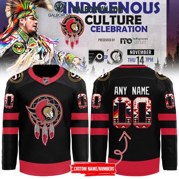 Ottawa Senators 2024 Native American Heritage Month Personalized Hockey Jersey