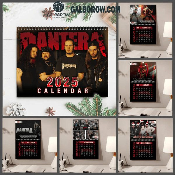 Pantera Happy New Year 2025 Wall Hanging Calendar