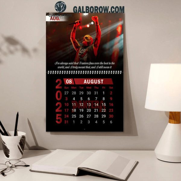 Pantera Happy New Year 2025 Wall Hanging Calendar