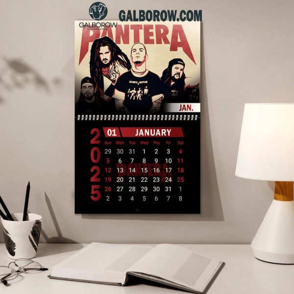 Pantera Happy New Year 2025 Wall Hanging Calendar