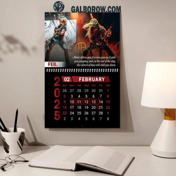 Pantera Happy New Year 2025 Wall Hanging Calendar