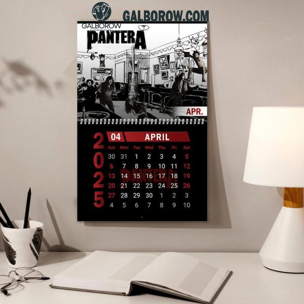 Pantera Happy New Year 2025 Wall Hanging Calendar