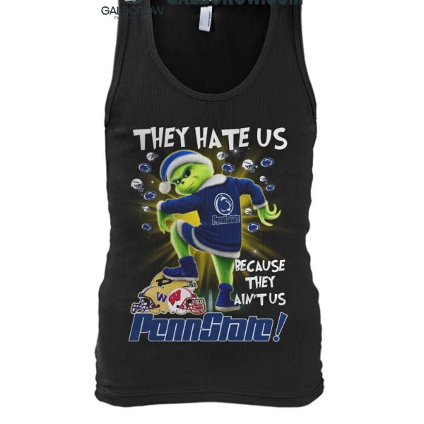 Penn State Nittany Lions 2024 They Hate Us The Grinch Merry Christmas T Shirt