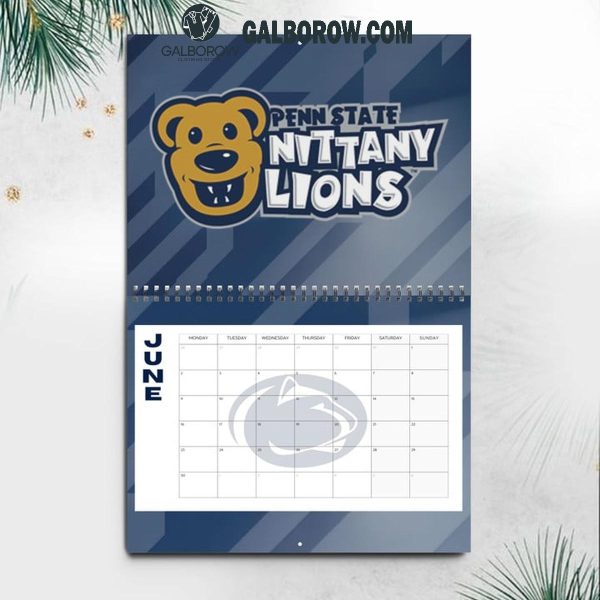 Penn State Nittany Lions Happy New Year 2025 Wall Hanging Calendar