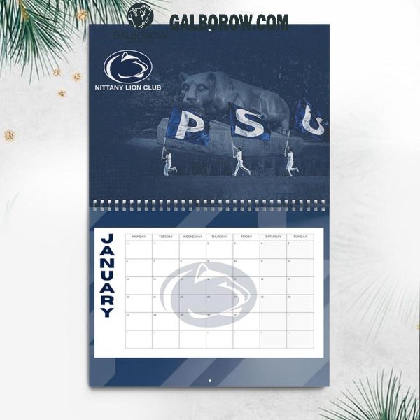 Penn State Nittany Lions Happy New Year 2025 Wall Hanging Calendar