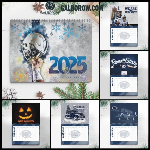 Penn State Nittany Lions Happy New Year 2025 Wall Hanging Calendar