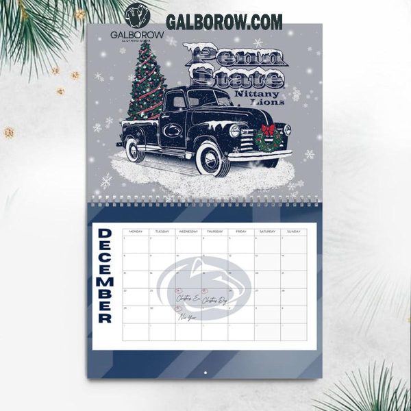 Penn State Nittany Lions Happy New Year 2025 Wall Hanging Calendar