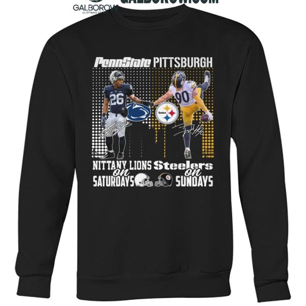 Penn State Nittany Lions On Saturdays 2024 Pittsburgh Steelers On Sundays T Shirt 3 x97yv.jpg