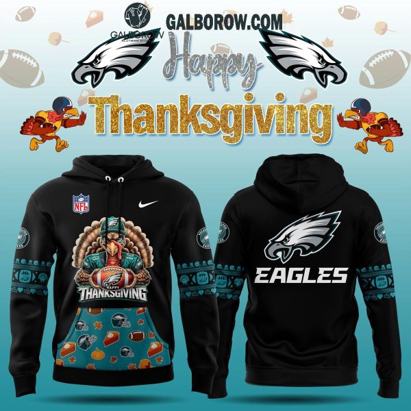 Philadelphia Eagles 2024 Happy Thanksgiving Give Thanks Hoodie T-Shirt