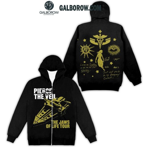 Pierce The Veil 2024 Tour The Jaws Of Life Rock Band Hoodie T-Shirt