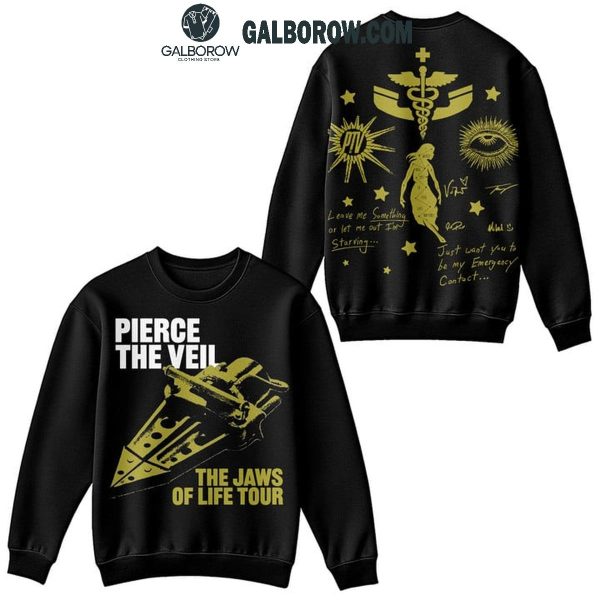 Pierce The Veil 2024 Tour The Jaws Of Life Rock Band Hoodie T-Shirt