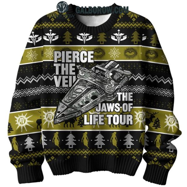 Pierce The Veil 2024 Tour The Jaws Of Life Rock Band Ugly Sweater