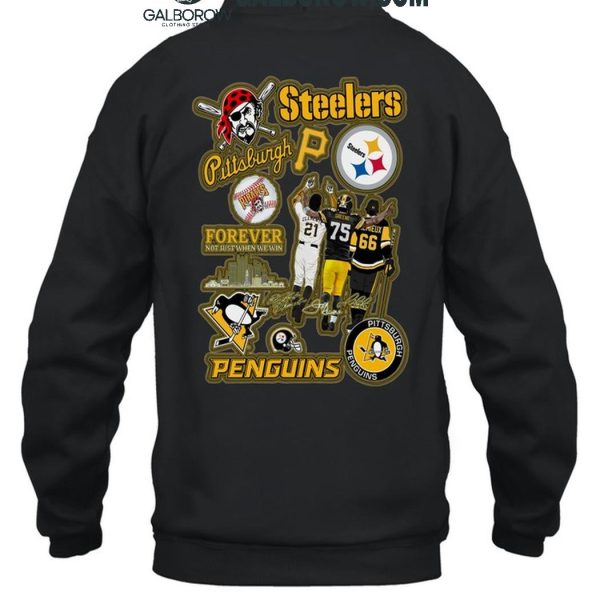 Pittsburgh Steelers Forever Fan Pittsburgh Penguins Back Side T Shirt