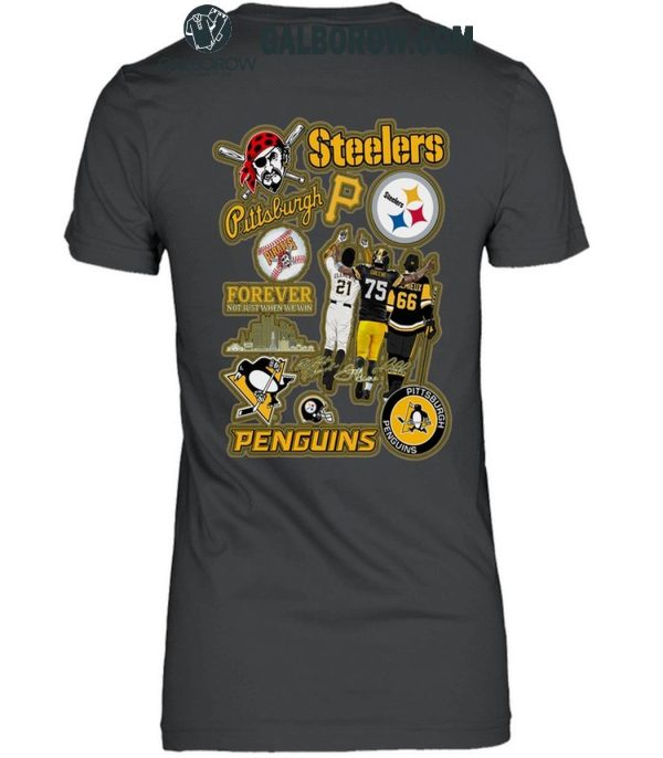 Pittsburgh Steelers Forever Fan Pittsburgh Penguins Back Side T-Shirt