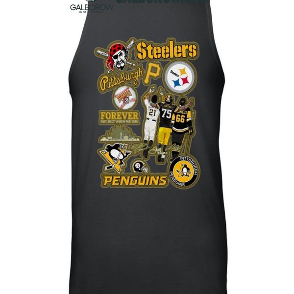 Pittsburgh Steelers Forever Fan Pittsburgh Penguins Back Side T Shirt