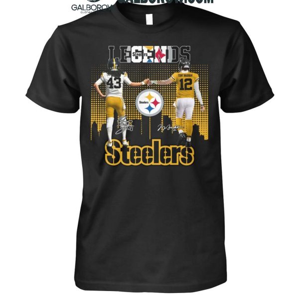 Pittsburgh Steelers The Legends Troy Polamalu Terry Bradshaw T-Shirt