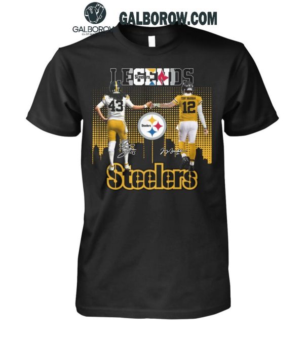 Pittsburgh Steelers The Legends Troy Polamalu Terry Bradshaw T-Shirt