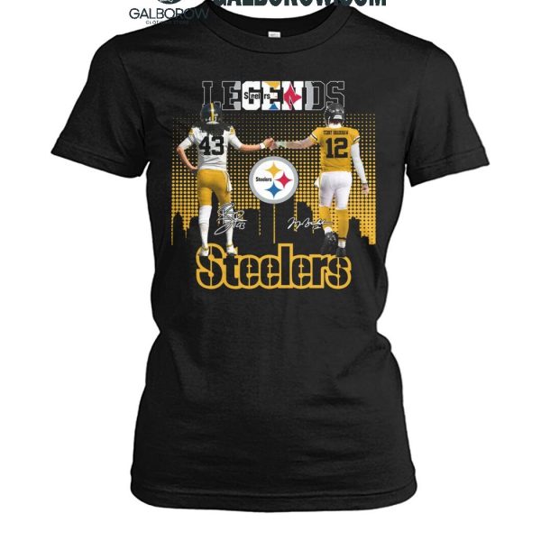 Pittsburgh Steelers The Legends Troy Polamalu Terry Bradshaw T Shirt