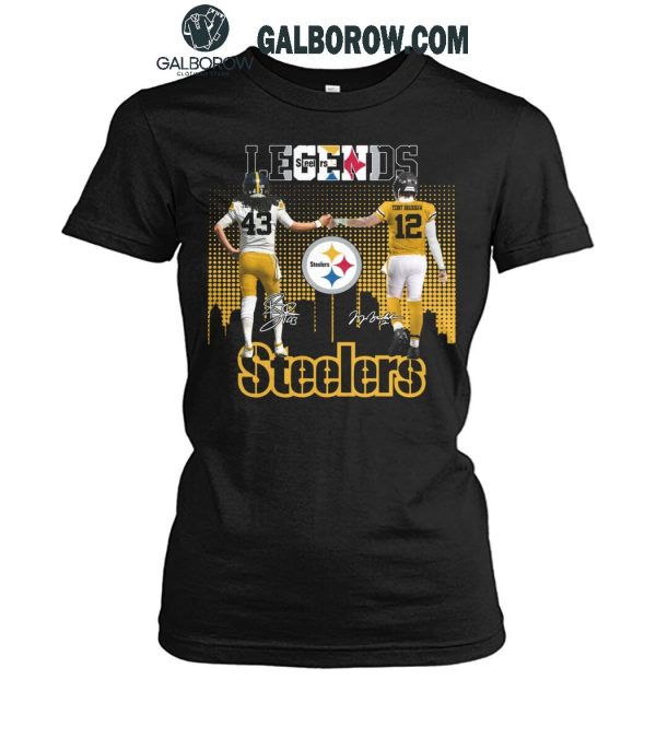 Pittsburgh Steelers The Legends Troy Polamalu Terry Bradshaw T-Shirt