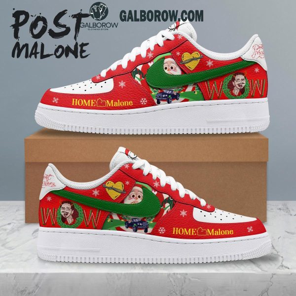 Post Malone Christmas 2024 Home Malone Alone Air Force 1 Shoes