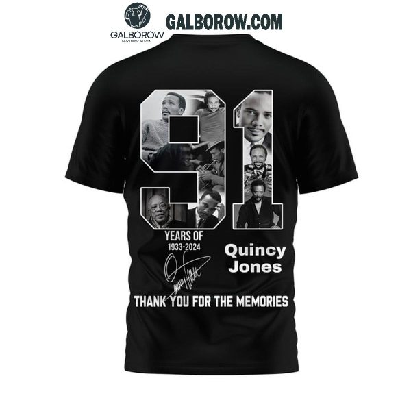 Quincy Jones It’s All About The Sound 91 Years Of Memories Hoodie T-Shirt