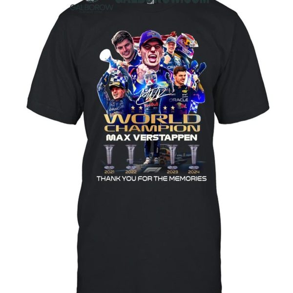 Red Bull Racing Max Verstappen 2024 World Champion T Shirt