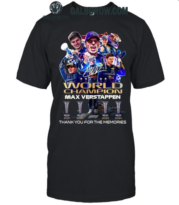 Red Bull Racing Max Verstappen 2024 World Champion T-Shirt