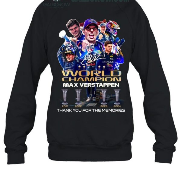 Red Bull Racing Max Verstappen 2024 World Champion T Shirt