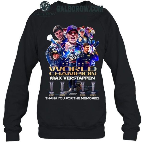 Red Bull Racing Max Verstappen 2024 World Champion T-Shirt