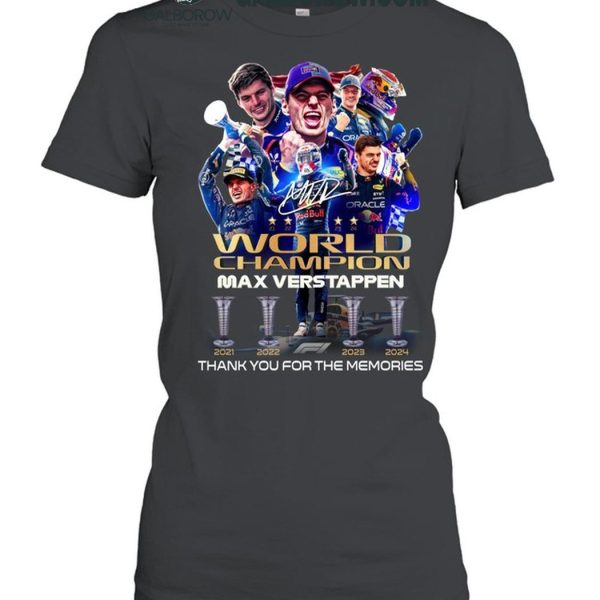 Red Bull Racing Max Verstappen 2024 World Champion T Shirt