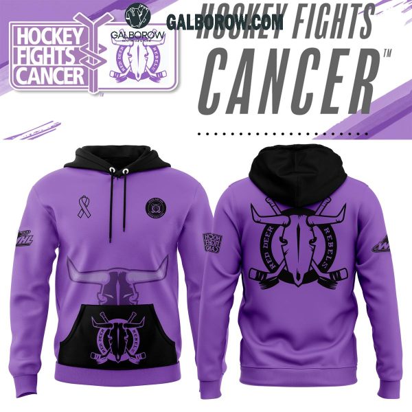 Red Deer Rebels Hockey Fights Cancer 2024 Hoodie T-Shirt