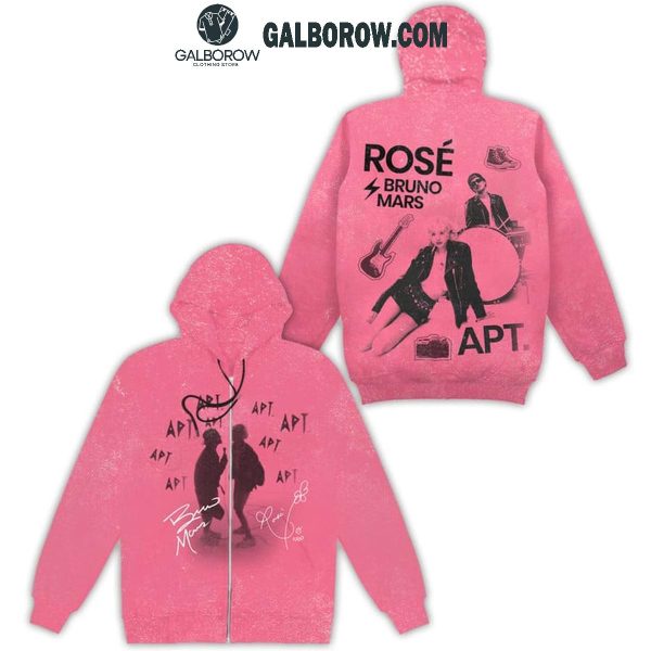 Rose Bruno Mars Apt Kpop Pink Version Hoodie T-Shirt