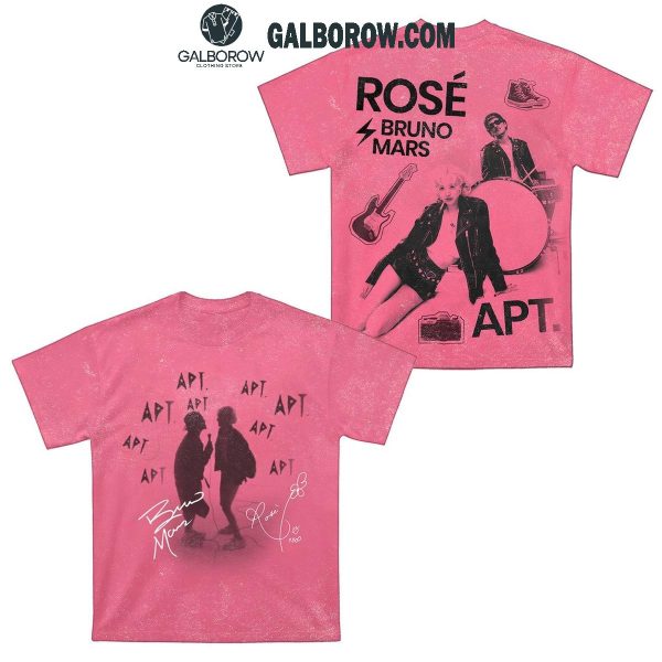 Rose Bruno Mars Apt Kpop Pink Version Hoodie T-Shirt