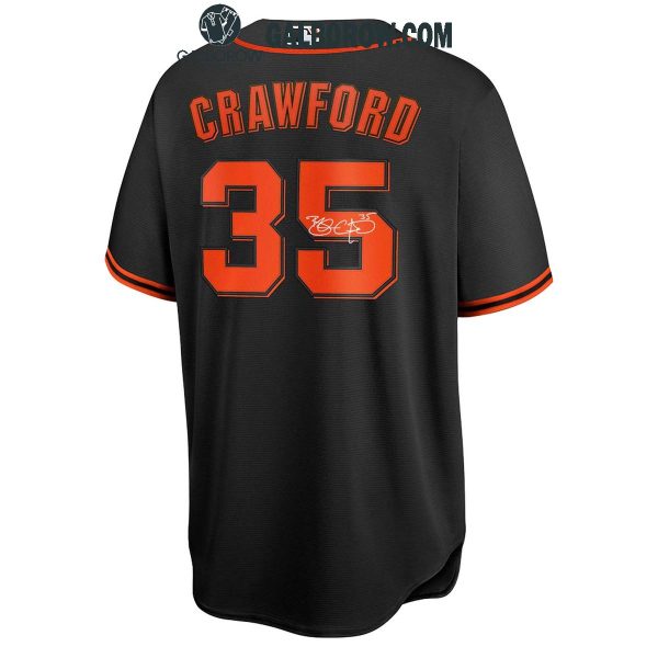 San Francisco Giants Brandon Crawford Black Home 2024 Baseball Jersey