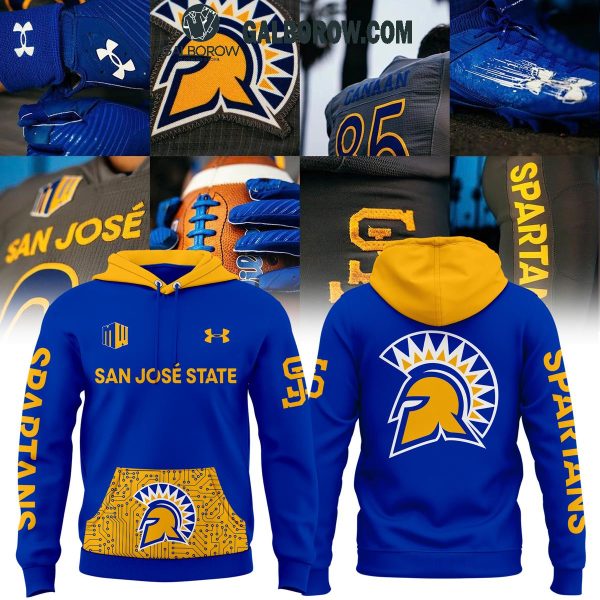 San Jose State Spartans Sammy The Spartan 2024 Blue Hoodie T-Shirt