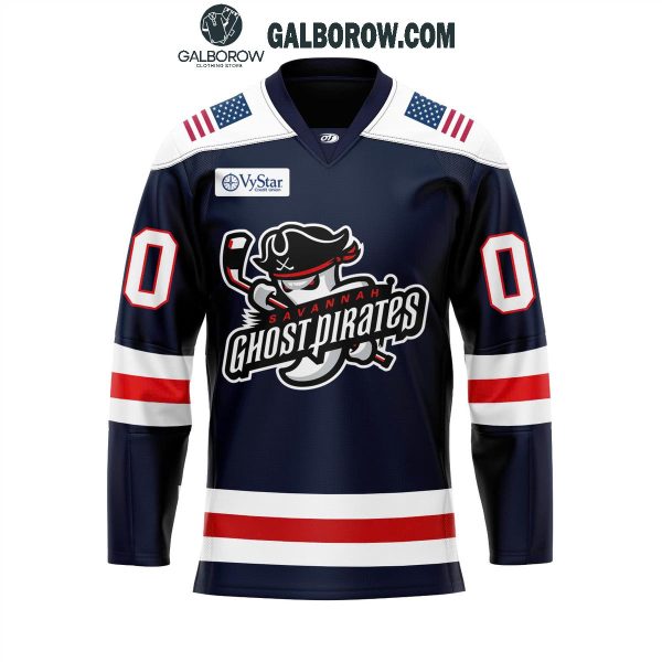 Savannah Ghost Pirates Military Appreciation Night 2024 Personalized Hockey Jersey