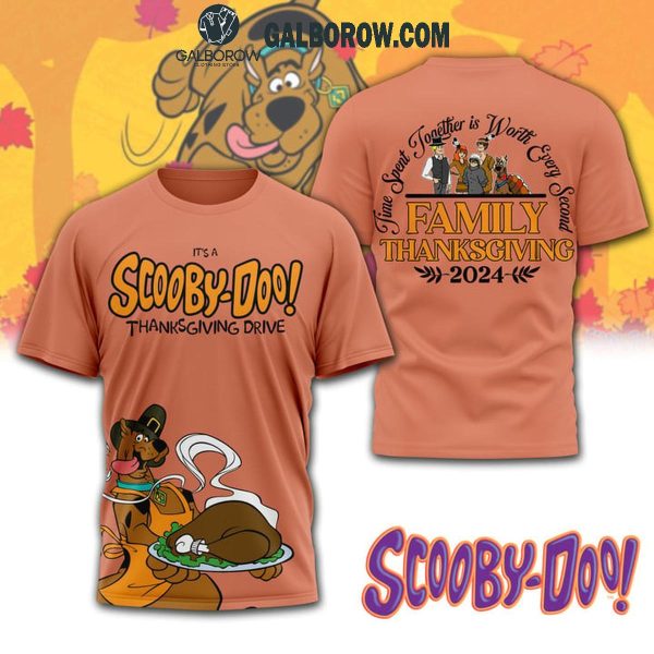 Scooby-Doo It’s A Family Thanksgiving 2024 Orange Design Hoodie T-Shirt