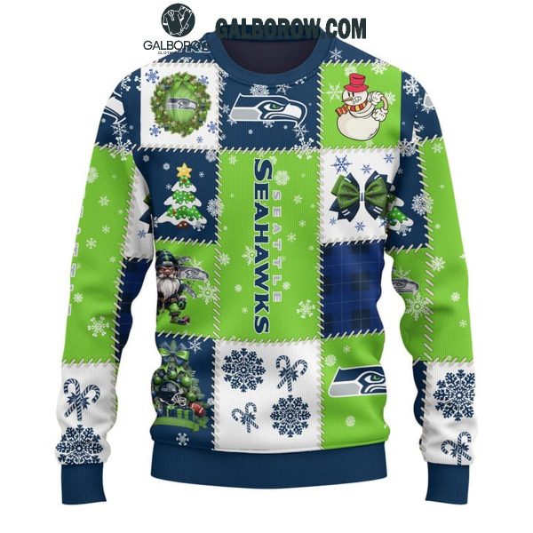 Seatle Seahawks Merry Christmas Ready For The Season 2025 Ugly Sweater