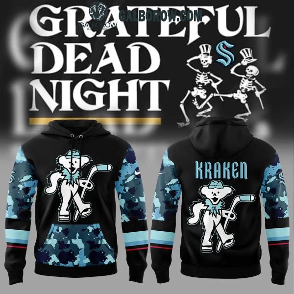 Seattle Kraken Celebrating Grateful Dead Night 2024 Hoodie T-Shirt