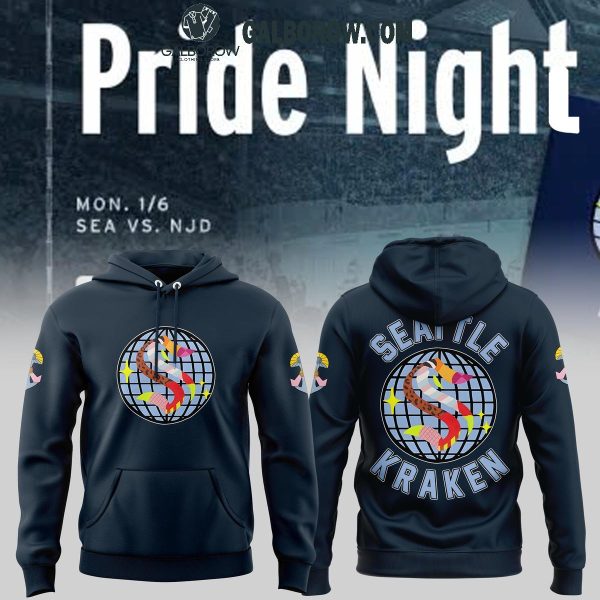 Seattle Kraken Pride Night Hockey Time 2024 Hoodie T-Shirt