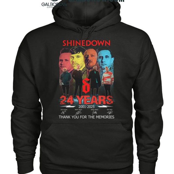 Shinedown 24 Years 2001 2025 Thank You For The Memories T Shirt