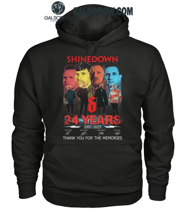 Shinedown 24 Years 2001-2025 Thank You For The Memories T-Shirt