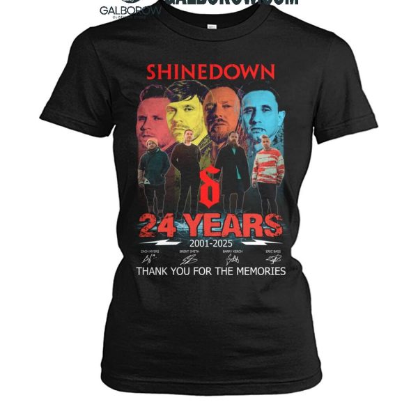 Shinedown 24 Years 2001 2025 Thank You For The Memories T Shirt