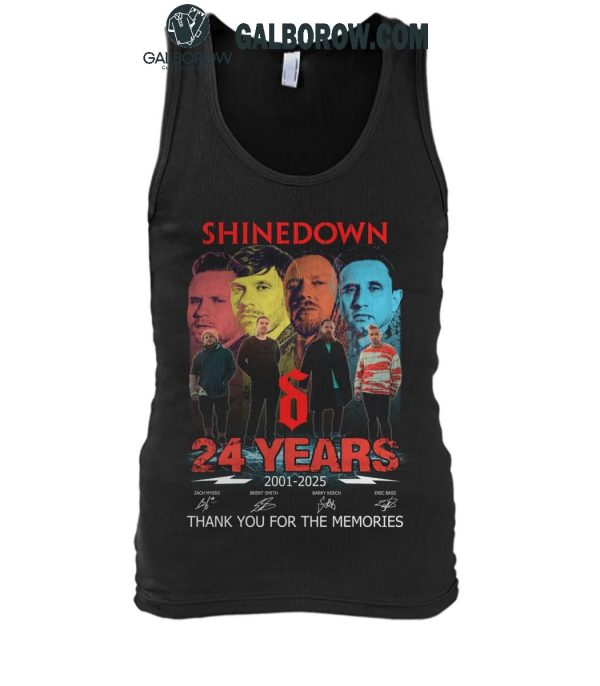 Shinedown 24 Years 2001-2025 Thank You For The Memories T-Shirt