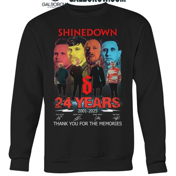 Shinedown 24 Years 2001 2025 Thank You For The Memories T Shirt