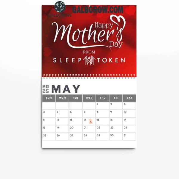 Sleep Token A Brand New Year 2025 Wall Hanging And Desk Calendar