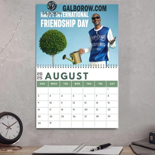 Snoop Dogg Happy New Year 2025 Wall Hanging And Desk Calendar