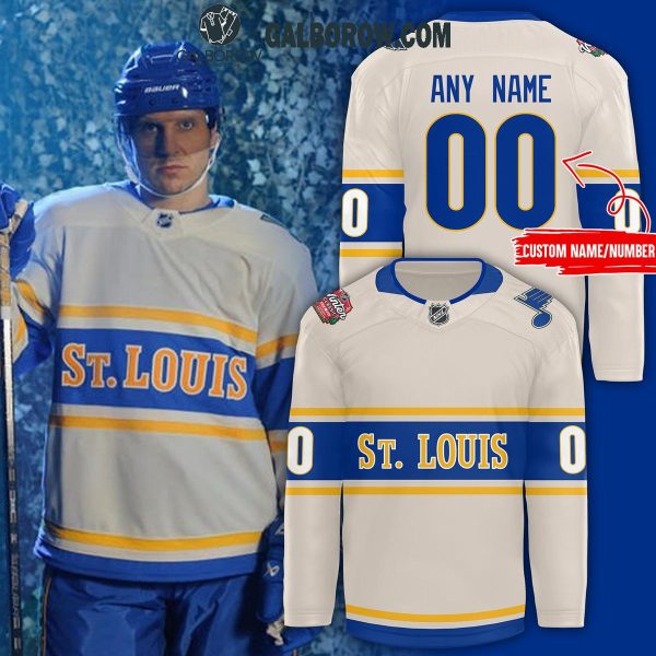 St. Louis Blues Classic Design Throwback 2024 Personalized Hockey Jersey