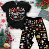 George Strait Santa Merry Christmas 2024 Fleece Pajamas Set Black